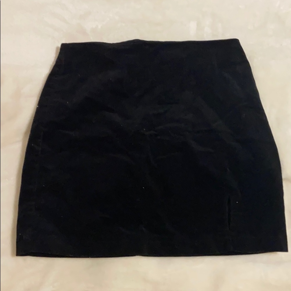 Black Velvet Skirt